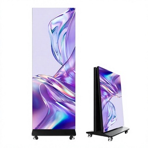 Pantalla LED Vertical para Interiores, P1.86 P2 P2.5, Portátil, Plegable, Móvil, Señalización Digital para Publicidad en Tiendas - Product Image 1