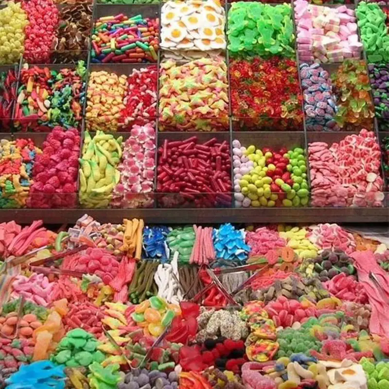 סיטונאי ממתקים סוכריות חלאל בתפזורת Gummy סוכריות יצרנים מסין במפעל
