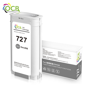 OCBESTJET <span class=keywords><strong>5</strong></span> 星级正反馈 727 BK 300 毫升墨盒适用于 <span class=keywords><strong>HP</strong></span> T2500 T1530 T920 T1500 T930 T2530 打印机 - Product Image 4