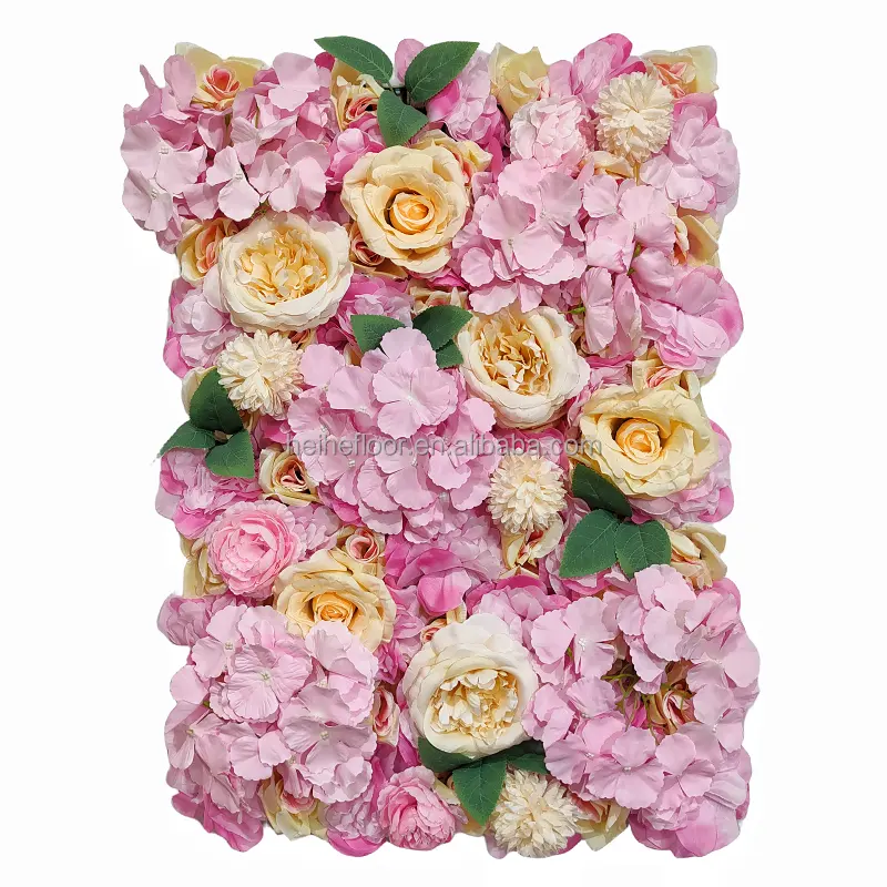 40*60cm 웨딩 장식 벽 배경 3D 인공 실크 꽃 벽 패널