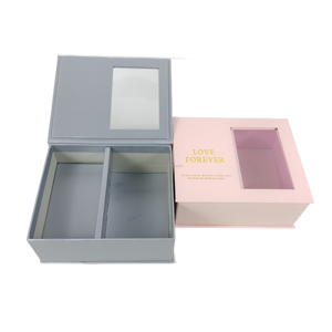 Le coppie personalizzate all'ingrosso favoriscono la confezione <span class=keywords><strong>regalo</strong></span> giocattoli di profumo di lusso candela di fiori scatola di carta cosmetica con finestra in PVC trasparente - Product Image 4