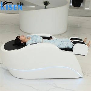 Kisen Professional Shampoo <b>Bed</b> for Hair Salon Shampoo <b>Bed</b> with Pedicure Hair Washing Chair Shampoo <b>Bed</b> with Leather - Product Image 5