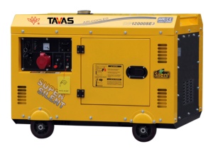 Generatore Diesel Portatile Silenzioso TAVAS 10KW 12KVA Trifase Raffreddato ad Aria con Avviamento Elettrico e Ruote Personalizzazione del Marchio - Product Image 3