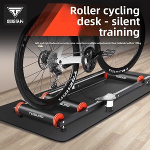 TOSUOD Soporte de Entrenamiento para Bicicleta de 6 Velocidades, de Aluminio, para Interiores, para Bicicletas de Montaña y Carretera, Ajustable, Plegable en Tres Partes, para Uso en Casa o Gimnasio - Product Image 2