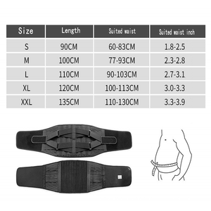 Çift çekme nefes Brace bel desteği kemer fonksiyonu bel desteği 6 çelik levhalar desteği bel balık ipek kumaş - Product Image 6