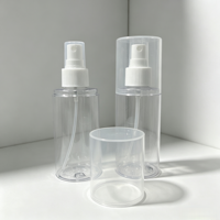 Flacons pulvérisateurs en plastique PET de 100 ml, 120 ml, 150 ml, 200 ml, flacons pulvérisateurs hydratants à fine brume, flacons pulvérisateurs de parfum, flacons pulvérisateurs de protection solaire
