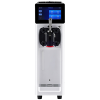 Machine à glace molle VEVOR EU/Chine de comptoir, 10-20L/H, trémie 4,5L, cylindre 1,6L, écran tactile