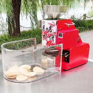 Reiskuchen knallen Verkaufs automat koreanische Senbei Reis cracker Puf freis flocken Garnelen Garnelen Cracker Snack herstellungs maschine