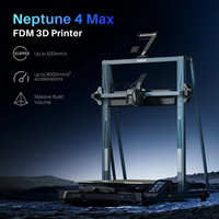 Imprimante 3D FDM Grande Taille Neptune 4 Max Haute Vitesse Plus Rapide 500mm/s Volume d'Impression Massif 420x420x480mm