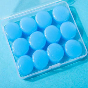 12 في كل صندوق أذن مانعة للصوت للاستحمام والسباحة والرياضات مقاومة للماء من هلام السيليكون سدادات أذن - Product Image 3