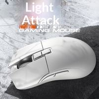 Ratón Inalámbrico para Juegos Darmoshark N3 TTC Tri-Modo, PAW3395, 26000 DPI, 1000Hz, 500mAh, Batería de 100h para PC y Esports