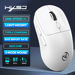 Nuevo Ratón Inalámbrico HXSJ T30 de 3 Modos, Ratón Óptico Ligero Recargable de 500 mAh <span class=keywords><strong>para</strong></span> Juegos, <span class=keywords><strong>para</strong></span> Computadora Portátil, Mac, <span class=keywords><strong>PC</strong></span> - Product Image 2