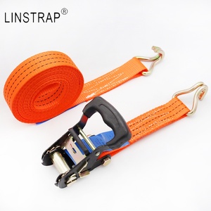Liniu 1.5 inch cao su xử lý nhiệm vụ nặng nề Ratchet dây đeo Tie xuống với có thể khóa J móc - Product Image 3