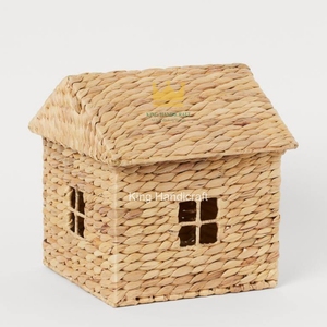 Meuble de rangement pour jouets en jacinthe d'eau écologique, fait main, pour chambre d'enfant et salon, idéal pour l'organisation de la chambre - Product Image 2