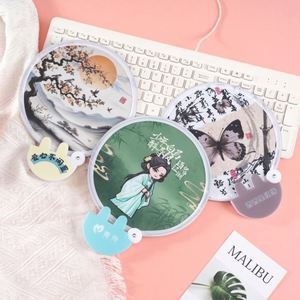 Custom Cartoon <b>Small</b> Mini Pocket Size <b>Fan</b> Cheap Round Nylon Folding Portable Pocket Hand <b>Fan</b> Foldable Pocket <b>Fan</b> with Print Logo - Product Image 4