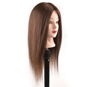 Làm Tóc Đào Tạo Trưởng 100% Tóc Con Người Barber Mannequin Trưởng Thợ Làm Tóc Con Người Đào Tạo Head - Product Image 2