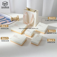 Boîte à bijoux en carton écologique recyclable avec logo personnalisé, emballage en papier pour petites entreprises, boîte cadeau de haute qualité