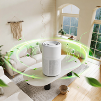 Purificateur d'air miniature portable avec filtres HEPA et charbon actif pour la maison, la voiture et le bureau (alimenté par USB)