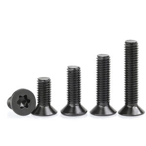 Tornillos de máquina Torx de cabeza avellanada de acero inoxidable 304 con óxido negro ISO14581 M1.6 M2 M2.5 M3 M4 M5 M6 - Product Image 1