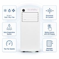 Climatiseur portable DOE 6000 BTU 115V 60Hz pour la maison, unité de climatisation mobile avec télécommande et minuterie, OEM ODM disponible