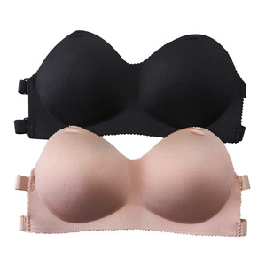 Soutien-gorge push up pour femmes, sous-vêtement jetable sexy, couleur beige - Product Image 1