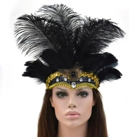 Indien cristal couronne plume bandeaux fête Festival célébration coiffure carnaval casque couvre-chef Halloween nouveau