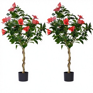 <span class=keywords><strong>ต้น</strong></span>ฮิบิสคัสประดิษฐ์<span class=keywords><strong>สูง</strong></span> 4 ฟุต พร้อมดอกสีแดง สำหรับตกแต่งภายใน/ภายนอก ความ<span class=keywords><strong>สูง</strong></span> 47.24 นิ้ว - Product Image 1