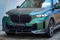 Kit carrosserie en fibre de carbone sèche style TAKD pour BMW X5 G05/G18 LCI (2024) - Lame avant/Jupes latérales/Diffuseur arrière/Ailes/Aileron