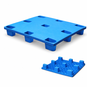 Palette en plastique à surface plate de 9 pieds, entrée 4 voies, palette en plastique légère pour expédition unidirectionnelle - Product Image 1