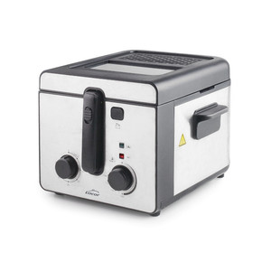 Friggitrice elettrica Vue Fryer da 2,5 litri in acciaio inox, design compatto per uso domestico in cucina - Product Image 1