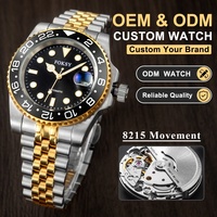 Fabricant de montres mécaniques automatiques Miyota 8215 personnalisées, OEM ODM, acier inoxydable, cadran minimaliste, montre pour homme, marque privée