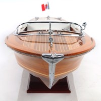 B176 - Modèle de bateau à moteur Riva Ariston artisanal en bois de luxe, décoration nautique pour la maison ou le bureau, 87Lx26Wx23H cm