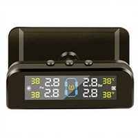 Capteur TPMS universel solaire USB à double charge, jauge de pression et de température haute précision avec pour voiture