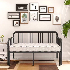 Brazo <span class=keywords><strong>de</strong></span> metal futón Marco <span class=keywords><strong>de</strong></span> metal negro sofá cama <span class=keywords><strong>de</strong></span> hierro flexible con multifunción para el hogar sala <span class=keywords><strong>de</strong></span> estar o dormitorio <span class=keywords><strong>de</strong></span> la - Product Image 6