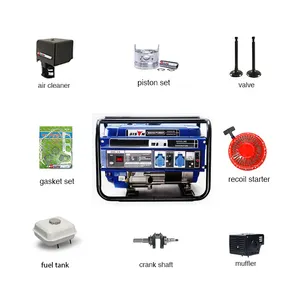 Bison Fábrica Chinesa Corporativa 170F de Backup 220V 3 Fase Avr Gasolina Gerador A Gasolina de Peças de Reposição de Peças de Reposição