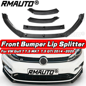 For VW Golf 7 MK7 MK7.5 GTI 2014-2020 Car Front Bumper <b>Splitter</b> Lip Diffuser Spoiler Protector Deflector Body Kit Car Accessory - Product Image 1