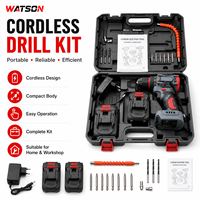 Ensemble de perceuses sans fil 21V en gros avec batterie au lithium, kit complet de perceuse électrique pour l'approvisionnement en outils électriques OEM ODM
