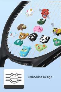 עיצוב מותאם אישית מחבטים טניס/מחבטי טניס/קרמי רטט טניס/סוגר זעזועים סיליקון - Product Image 4