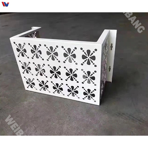 ฝาครอบช่องระบายอากาศอลูมิเนียมสีขาวแบบมีบานเกล็ด สำหรับท่อ HVAC ภายนอกอาคาร ช่องระบายอากาศเครื่องปรับอากาศ - Product Image 2