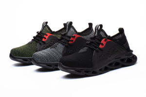 Chaussures athlétiques <span class=keywords><strong>de</strong></span> sécurité pour hommes, pour l'extérieur, quatre raisons, élégantes, anti-crevaison, embout en acier, poids léger - Product Image 6