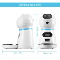 Schlussverkauf automatischer Roboter-Haustierfütterer intelligenter WLAN-Video-Lebensmittelspender mit Kamera für Hund und Katze