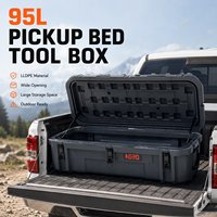 Boîte de rangement robuste en LLDPE rotomoulé pour outils de camion, étanche, pour le transport de matériel tout-terrain et de cargaison