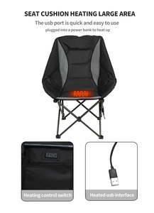Silla de Camping Plegable Ultraligera de Metal para Exteriores, Diseño Kejie, Personalizable, con Calefacción, para Pesca, con Estructura de Acero y Tela - Product Image 5