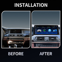 Écran d'affichage de voiture 12,8 pouces 2400*900 Système Linux Écran tactile sans fil Carlay & Android Auto pour BMW Série 5 F10 F11 CIC NBT