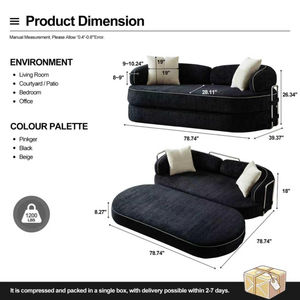 Productos de Alta Demanda 2026 en el Mercado de Muebles de Yiwu: Sofá Cama Retro de Pequeño Volumen, Muebles de Alquiler, Fabricante ODM - Product Image 6