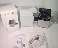 Cargador Inalámbrico Magnético Portátil 3 en 1, Estación de Carga Rápida de 15W para Teléfonos Móviles, Auriculares y Relojes Inteligentes