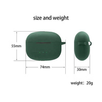Convient pour Oarimo Riff/Rock/Roll TWS Étui pour écouteurs en silicone sans fil étanche et anti-poussière (n'inclut pas les écouteurs)