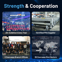 Imprimante KINGJET TPU A2 UV DTF, machine d'impression 60cm 8 têtes, imprimante DTF UV A3