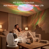 Projecteur Home Cinéma Android 14 Galaxy Star Night Light, projecteur de lumière nocturne, résolution native 720P, prise en charge 4K, vidéo BT, Smart TV pour chambre, Wifi, Beamer