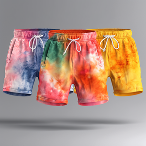 กางเกงว่ายน้ำขาสั้นเปลี่ยนสีได้ตามต้องการมีซับในกันน้ำแห้งเร็ว3D มหัศจรรย์พิมพ์ลายสีน้ำ - Product Image 4